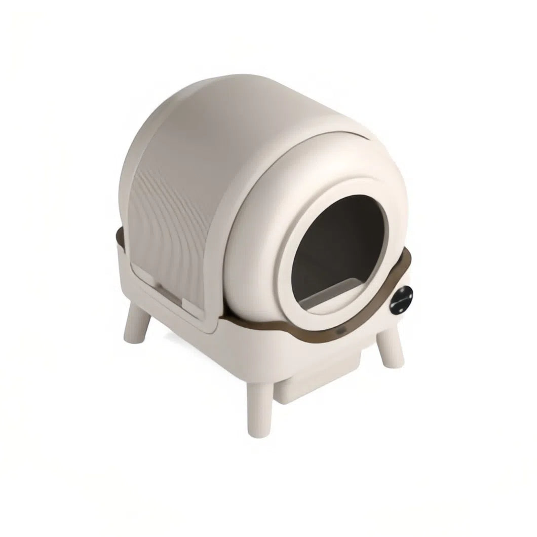 110L + 15L Smart Self-Cleaning Cat Litter Box - Fully Enclosed, Large Capacity Automatic Litter Box, Anti-Odour & Cat-Safe Design