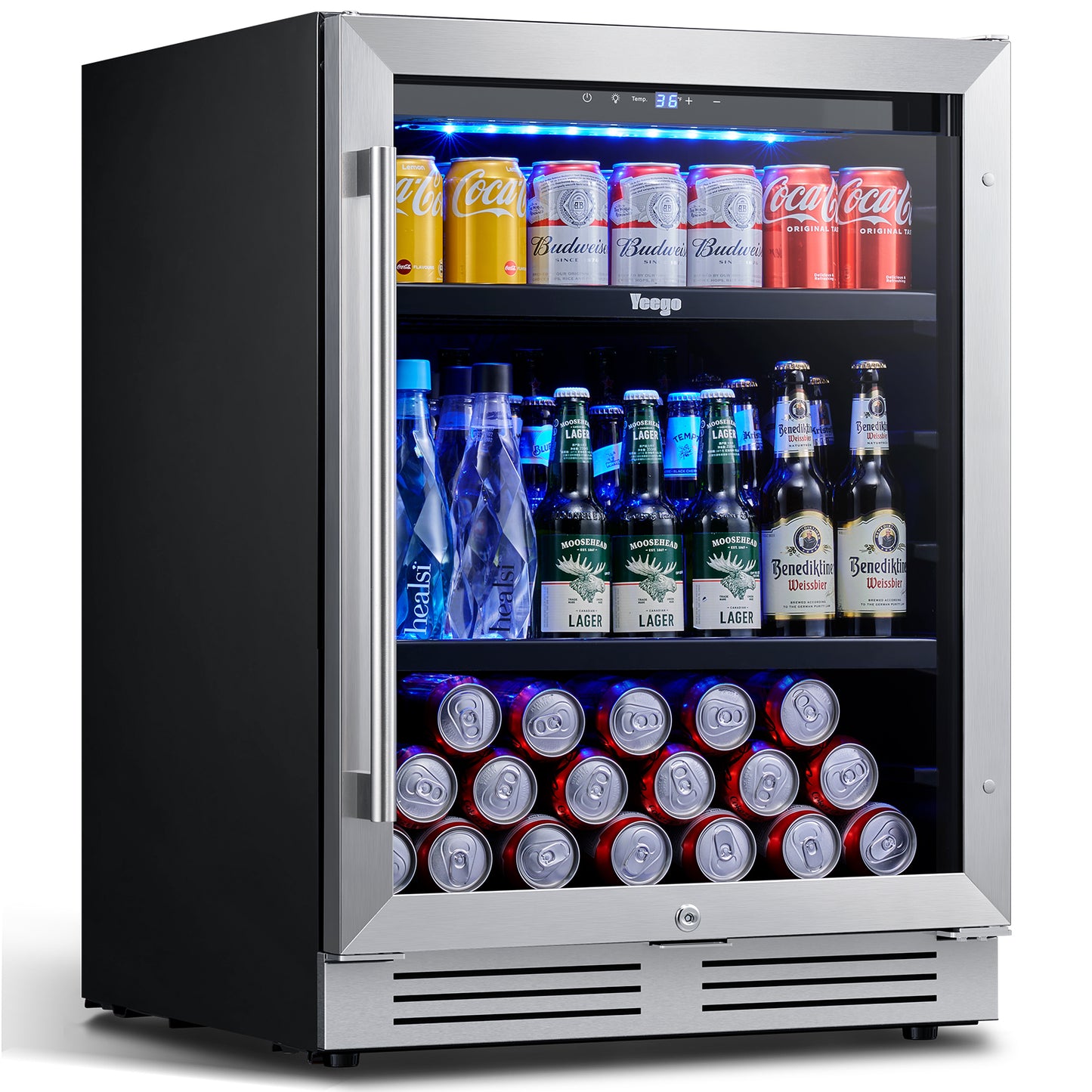 24 in. Single Zone 180-Cans Beverage Cooler