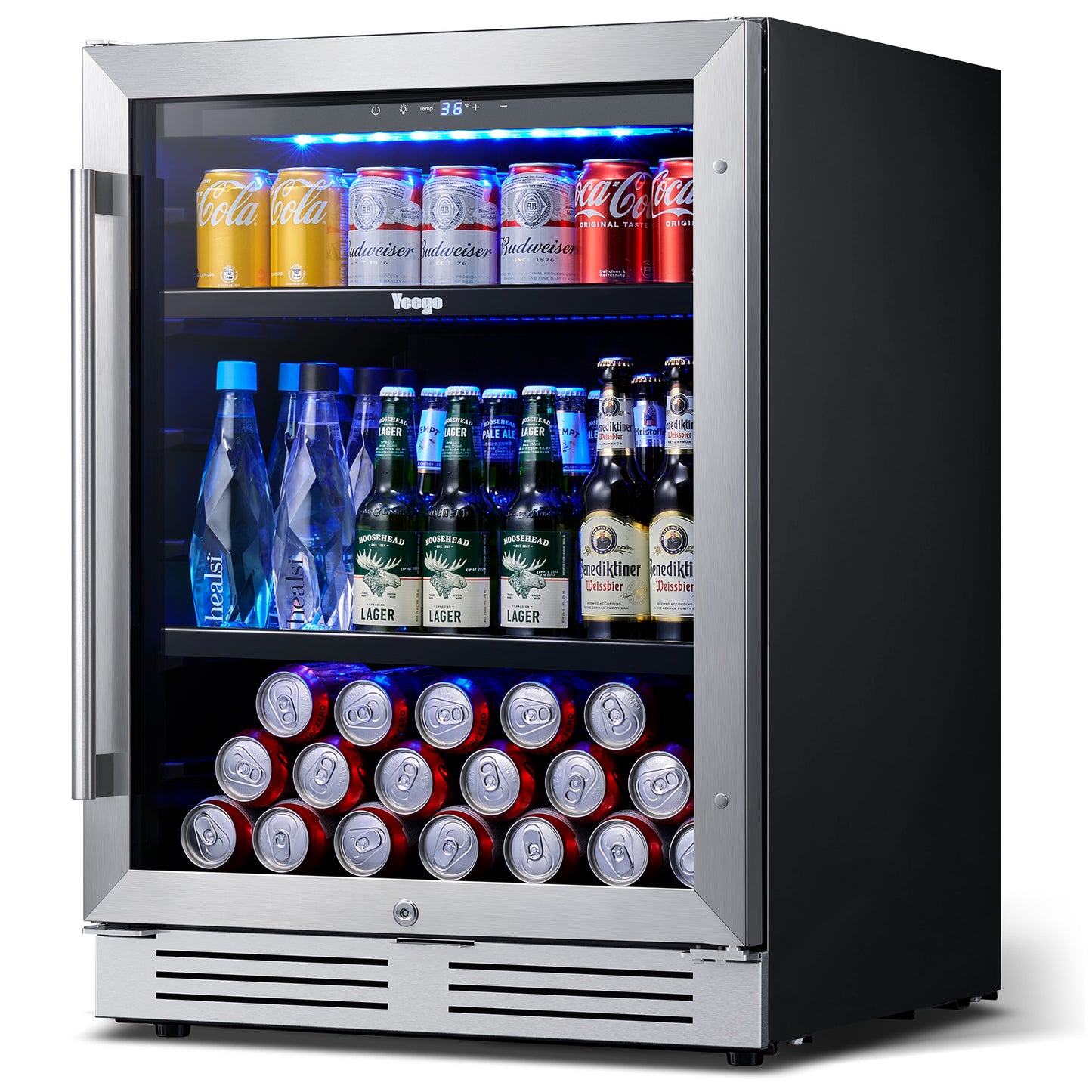 24 in. Single Zone 180-Cans Beverage Cooler