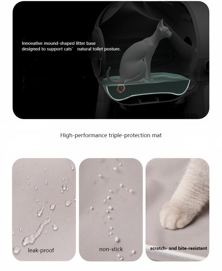 106L+12L Large Capacity Self-Cleaning Cat Litter Box with 2.4G WiFi & App Control, Automatic Refill System, Dual Filters Included for Multiple Cats