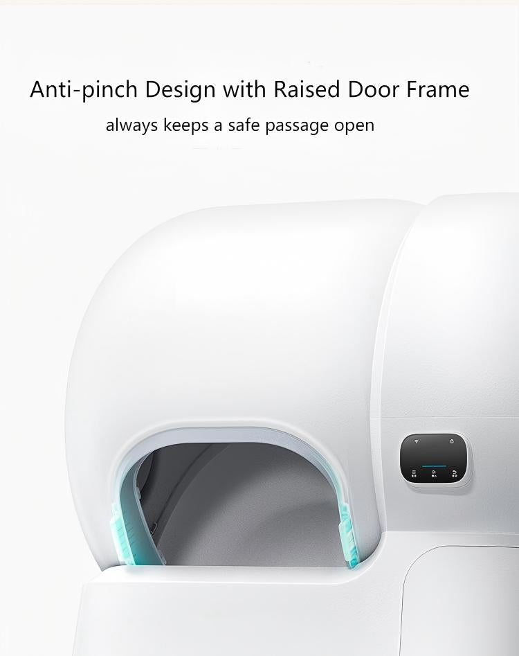 106L+12L Large Capacity Self-Cleaning Cat Litter Box with 2.4G WiFi & App Control, Automatic Refill System, Dual Filters Included for Multiple Cats