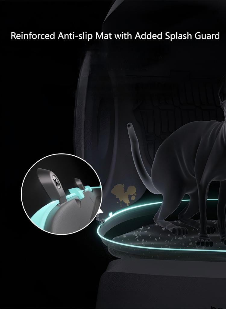 106L+12L Large Capacity Self-Cleaning Cat Litter Box with 2.4G WiFi & App Control, Automatic Refill System, Dual Filters Included for Multiple Cats