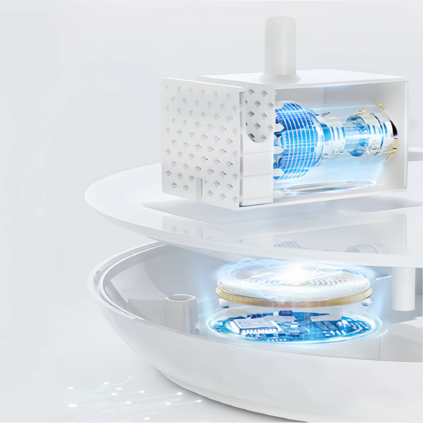 Whisper-Quiet Wireless Cat Water Fountain, 5 Replacement Filter, Automatic Water Fountains for Cats and Small Dogs