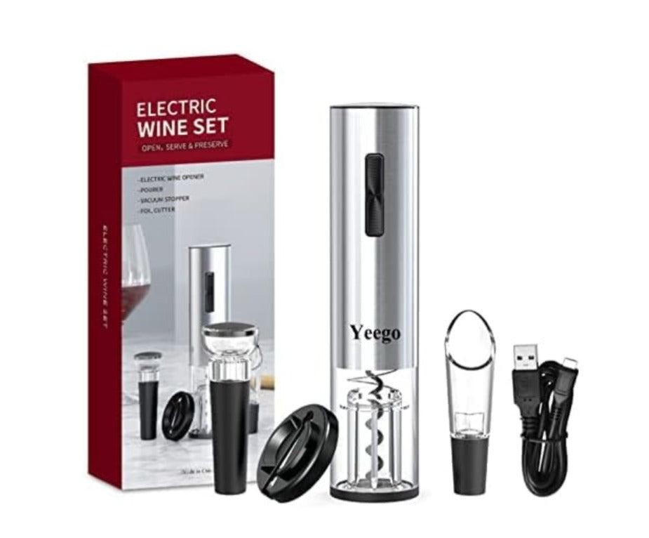 Electric Single Bottle Wine Chiller for 750ml Red & White Wine