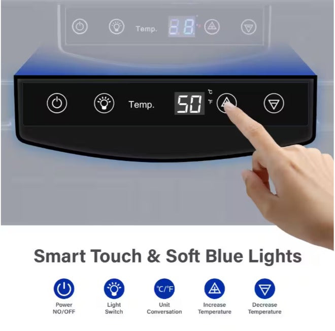Single Zone 12-Bottle Freestanding Compressor Wine Cooler Refrigerator Fridge Cellar Cooling Unit in Stainless Steel