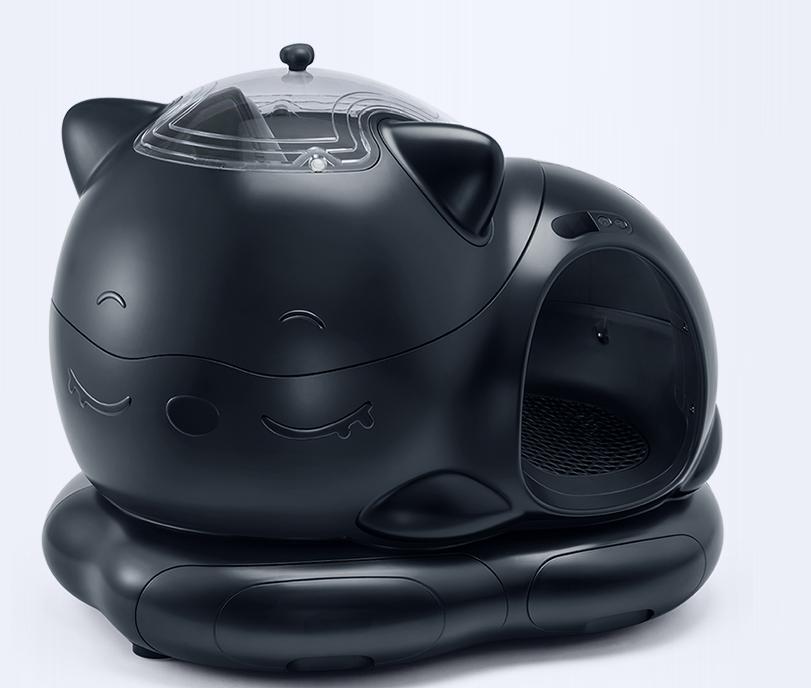 Meluaimpet Self-Cleaning Litter Box - Cat-Shaped Design for Comfort, 80L+10L Capacity, Smart App Control, Automatic