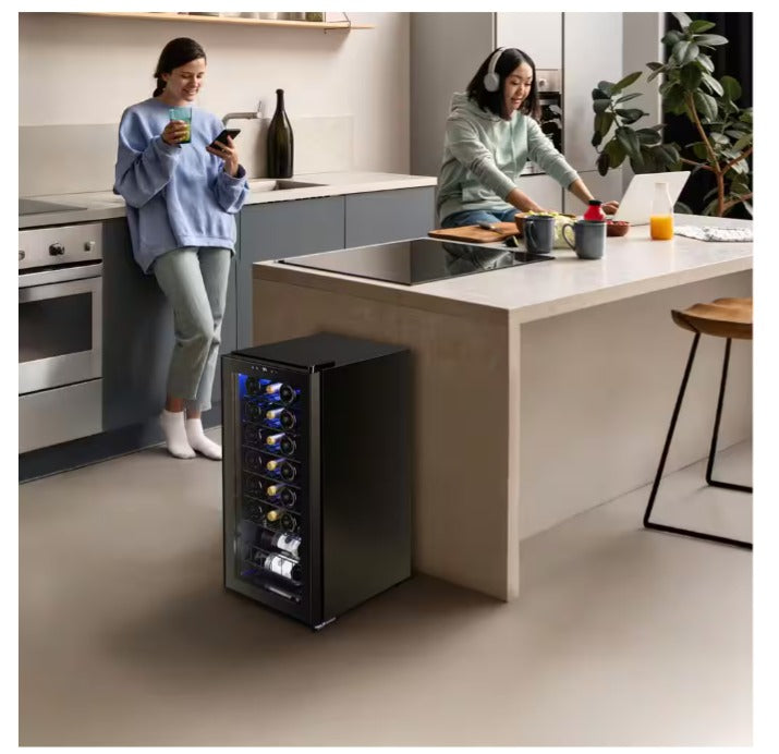 24 in. Dual Zone 46-Bottles Built-In Wine Cooler Refrigerator