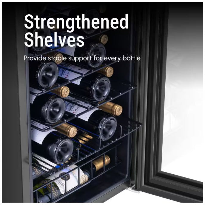 24 in. Dual Zone 46-Bottles Built-In Wine Cooler Refrigerator