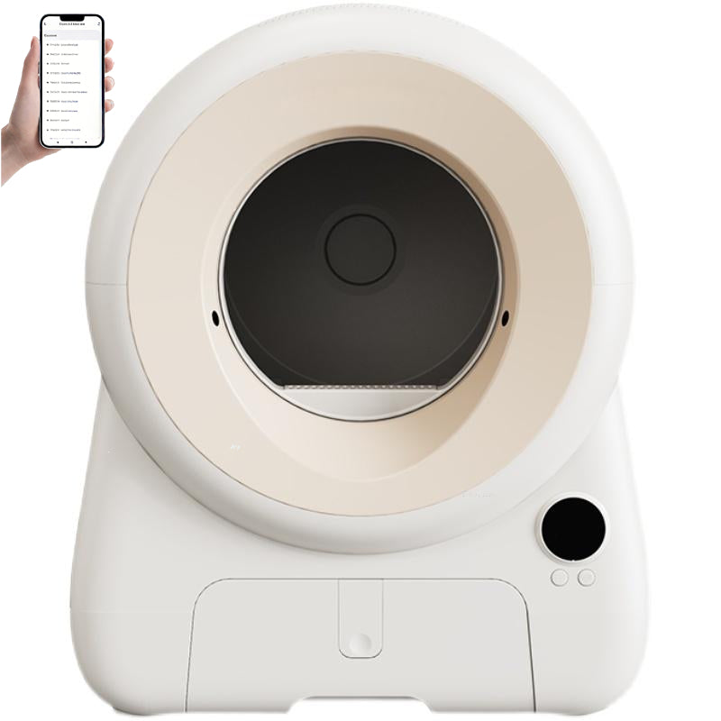 Meluaimpet 65L+11L Self Cleaning Cat Litter Box with App Control, Odor-Free Pet Waste Disposal with Filter