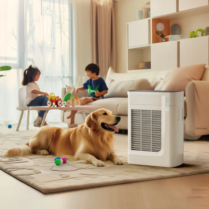 3-in-1 Air HEPA 13 Filter Pet Air Purifier Control Panel 35W Pet Air Cleaner, Eliminates Hair, Dander & Allergens for Dogs & Cats