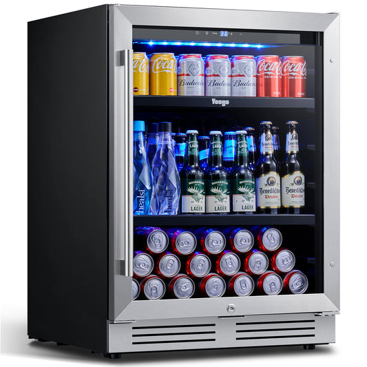 24 in. Single Zone 180-Cans Beverage Cooler