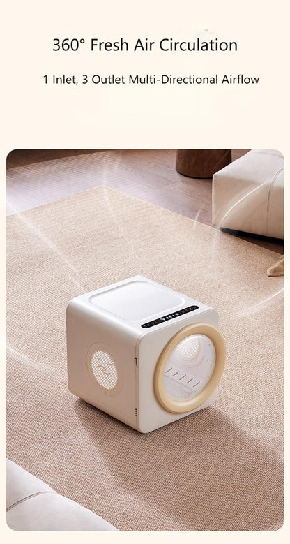 Automatic Pet Dryer Box for Cats and Small Dogs, 37dB Ultra Quiet 62L Capacity Cat Dryer Box with APP Control, 360°Efficient Dog Dryer Box and Smart Temperature Control for Pet Grooming
