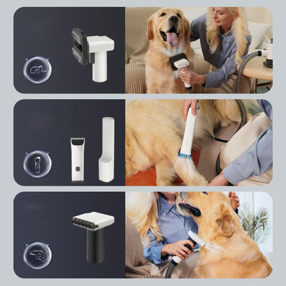 Dog Grooming Vacuum, Pet Grooming Kit with Dog Clippers, 1.8L Dust Cup 1000Pa Dogs Vacuum for Shedding Grooming, 5 Grooming Tools Home Cleaning in 1, Low Noise Pet Grooming Vacuum for Dogs and Cats
