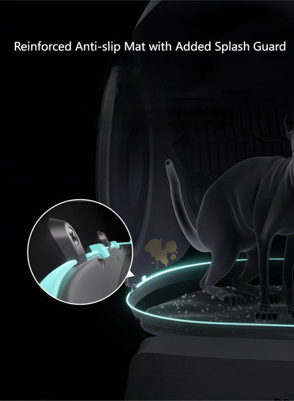 106L+12L Large Capacity Self-Cleaning Cat Litter Box with 2.4G WiFi & App Control, Automatic Refill System, Dual Filters Included for Multiple Cats