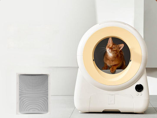 Meluaimpet 65L+11L Self Cleaning Cat Litter Box with App Control, Odor-Free Pet Waste Disposal with Filter