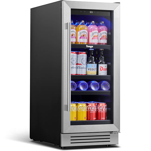 Single Zone 15 in. 80 (12 oz.) Cans Beverage Cooler