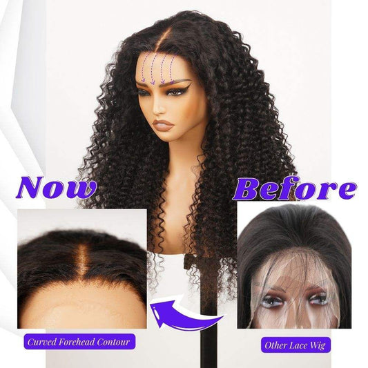20 Inch Brazilian Raw Virgin Hair 13x6 13X4 Natural Deep Wave Glueless Frontal Human Hair Transparent HD Lace Front Wigs