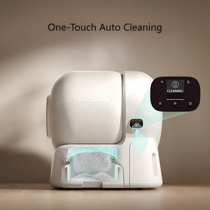 106L+12L Large Capacity Self-Cleaning Cat Litter Box with 2.4G WiFi & App Control, Automatic Refill System, Dual Filters Included for Multiple Cats