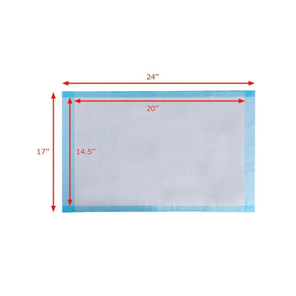 300 Pcs 17" x 24" Pet Wee Pee Piddle Pad