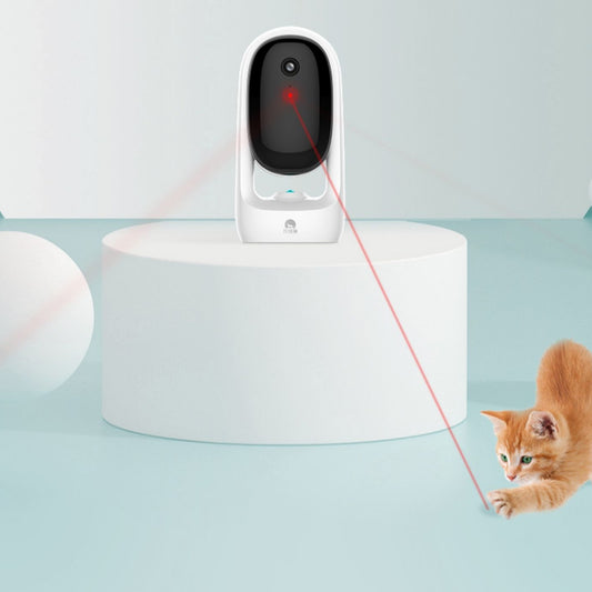 Smart Pet Camera with Laser Toy & Voice Interaction, Laser Cat Teaser, Interactive Cat Laser Toy, Colorful Ambient Light, APP Control, for Cats & Kittens