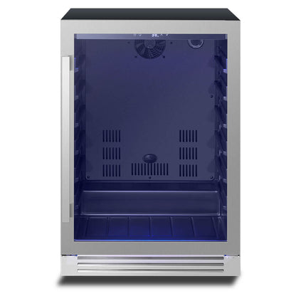 24 inch 220 Can Beverage Refrigerator, Built in & Freestanding