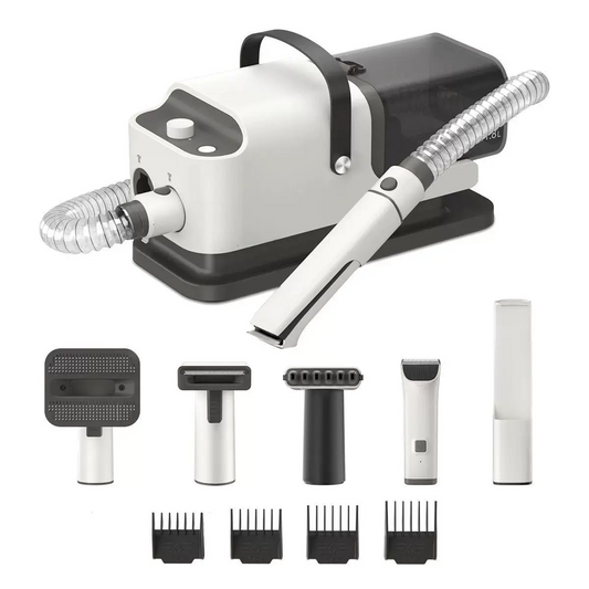 Dog Grooming Vacuum, Pet Grooming Kit with Dog Clippers, 1.8L Dust Cup 1000Pa Dogs Vacuum for Shedding Grooming, 5 Grooming Tools Home Cleaning in 1, Low Noise Pet Grooming Vacuum for Dogs and Cats