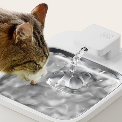 Wireless Cat Water Fountain , 4L Cat Fountain Battery Operated, Cordless Pet Water Fountain for Cats & Dogs with Motion Sensor, Ultra Quiet Pump